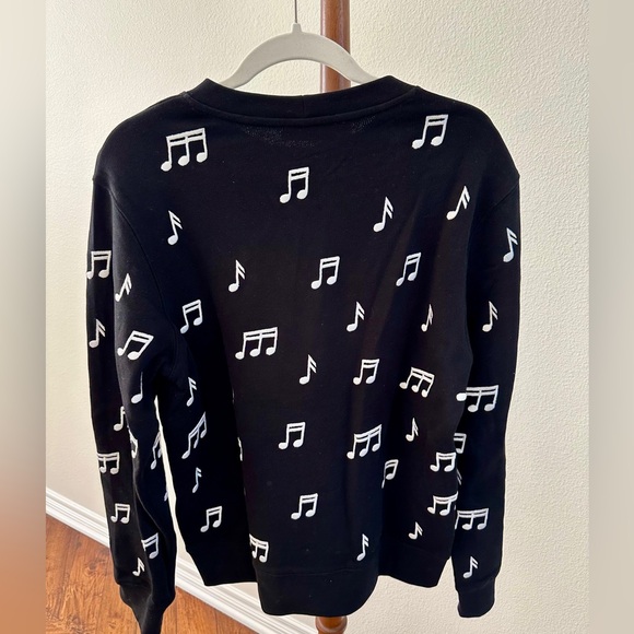 Sandro Paris black cotton embroidered music note sweatshirt 
Size 1 / - Picture 3 of 5